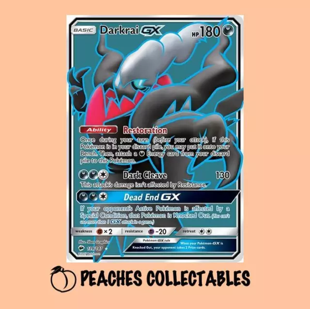 Pokemon - Darkrai GX - 139/147 - SM Burning Shadows - Full Art LP