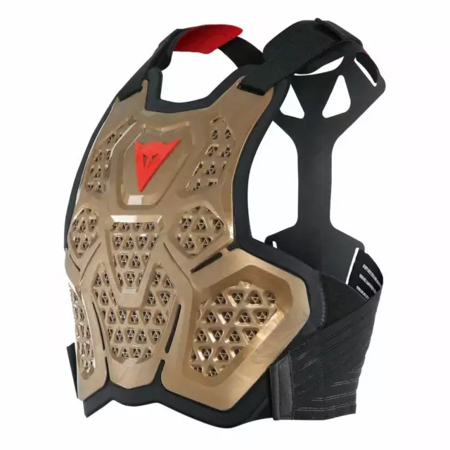 Dainese Adults MX 3 Motocross Enduro Bike Roost Guard Body Armour - Copper