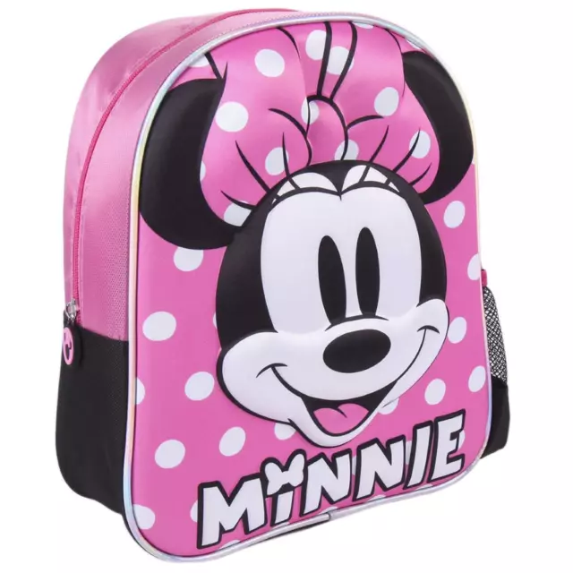 Zaino Asilo 3D Minnie Mouse Disney Borsa Scuola Cm.32 - 3531