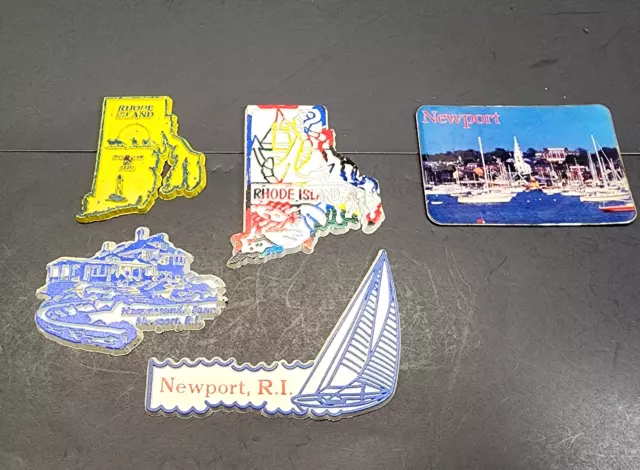 Vintage Rhode Island Magnets Refrigerator Fridge Newport Hammersmith Farm *READ*