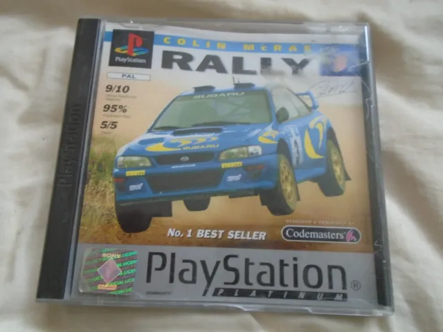 Colin McRae Rally platinum PS1 game (COMPLETE INC MANUAL) Sony Playstation