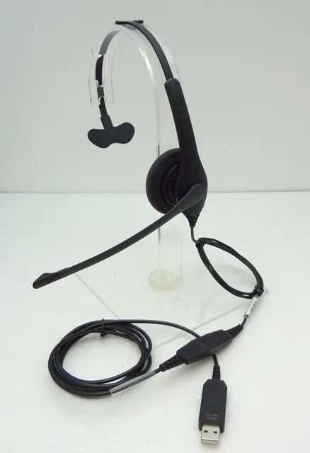 Jabra Biz 1100 Mono Qd Headset + Earsing DA230 USB PC Kabel für Arbeit Von Heim