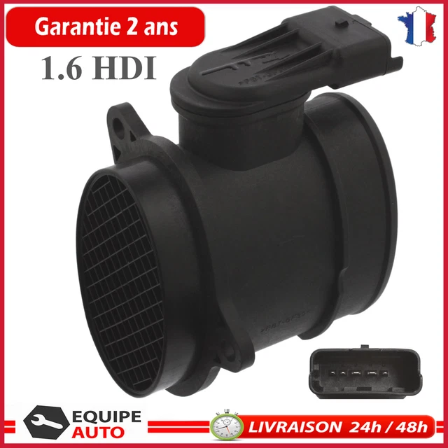 Capteur MAF (Débitmètre Air) FUNFOB Pour Citroen 1.6 HDI - Compatible Berlingo, C2, C3, C4, C5, Dispatch