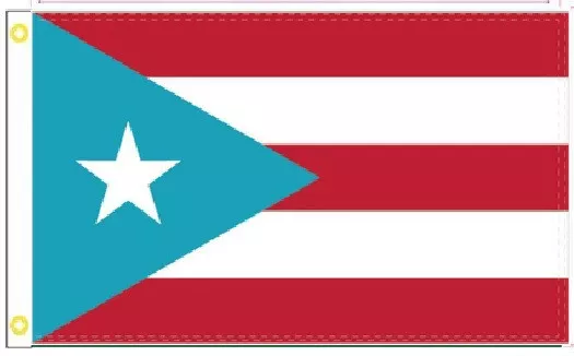 3x5 LIGHT BLUE Puerto Rico 1895 5X3 Flag ROUGH TEX® 100D W/ GROMMETS