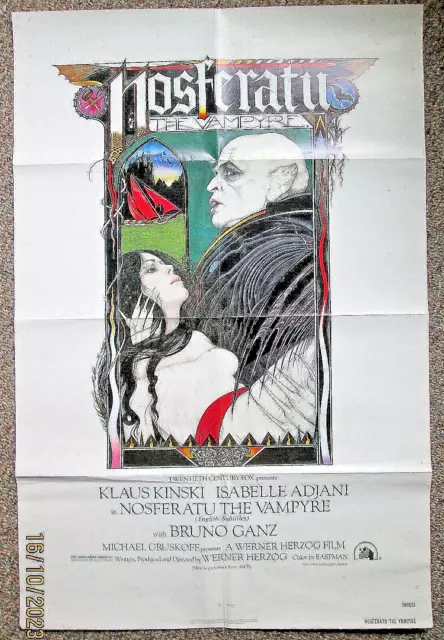 Klaus Kinski: (Nosferatu The Vampyre) Orig,1979 Movie Poster (Classic Horror)
