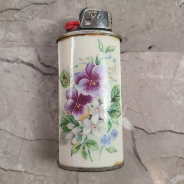 Lucklybestseller Metal Lighter Case Cover Holder Vintage Floral