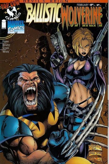1997 BALLISTIC WOLVERINE #1 NM Devil’s Reign Part 4 Marvel/Image Crossover