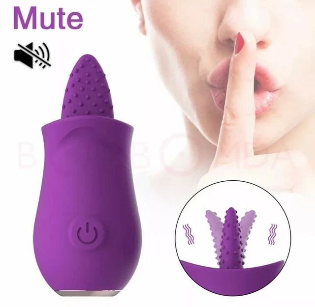 VIBROMASSEUR LANGUE SEX Toy Feminin Ou Masculin Stimulation Clitoridienne  violet EUR 43,89
