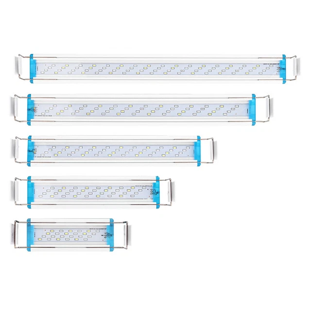 Barra luminosa acquario acquario acquario vasca per pesci clip sottile su lampada decorazione acquatica 90-260 V spina UE -de