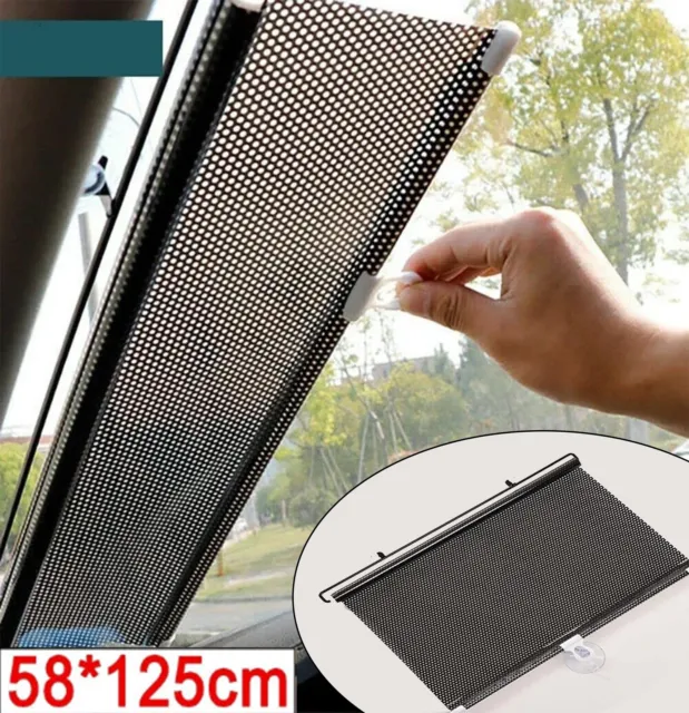 Car Sun Shade Visor Roller Blinds Outdoor Roll Down Screen Window Retractable AU