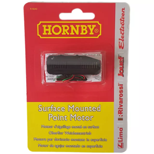 Hornby R8243 Surface Mounted Point Motor OO Gauge use with Digital or DC Switch