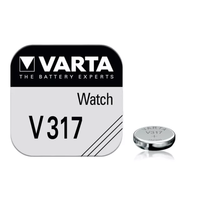 317 VARTA V317 Batteria a Bottone SR62 SR516 D 317 280-58 SB-AR CA Pila 2
