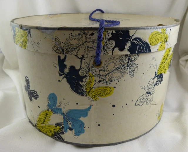 VINTAGE STIX BAER FULLER of ST. LOUIS~HAT BOX~BUTTERFLIES  display picture 3