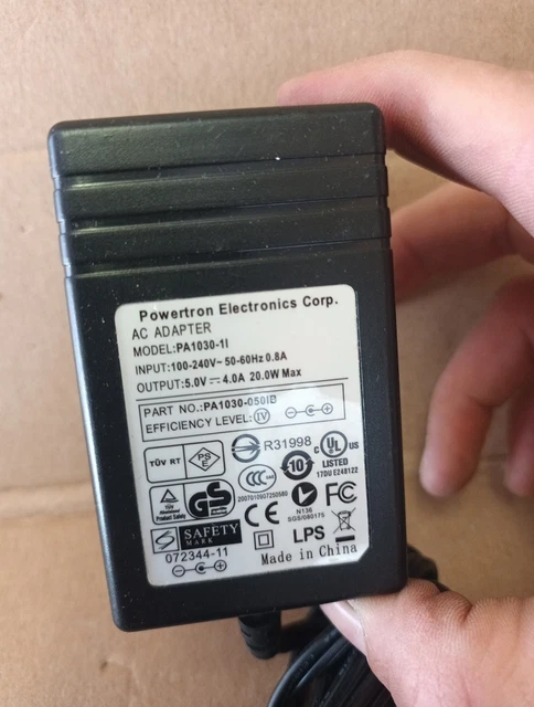 Yustda 20V AC/DC Adapter Compatible with Zebra Eltron LP2642 LP2844 Z LP2844Z LP2742 LP2042 Thermal Printer Hitek PLUS120 PLUS220 105950-06 120625-001 16V-20VDC Power Supply Cord Battery Charger PSU