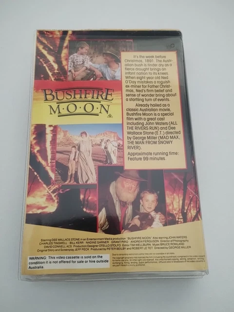 GEORGE T. MILLER'S Bushfire Moon VHS Australian Film Clamshell Vintage ...