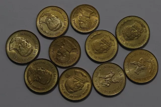 🧭 🇦🇷 Argentina 5/10/50/100 Pesos Collection B58 #43 Zg17
