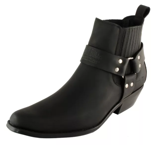 Bottines Cowboy Camperos en Cuir pour Homme Taille 38 39 40 41 42 43 44 45 46