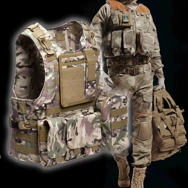 Military Tactical Combat Assault Plate Vest Tactical Vest Hunting Vest