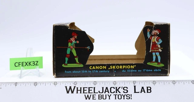 9812 Cannon Skorpion Hausser Medieval Defense 1973 Elastolin EMPTY BOX ONLY