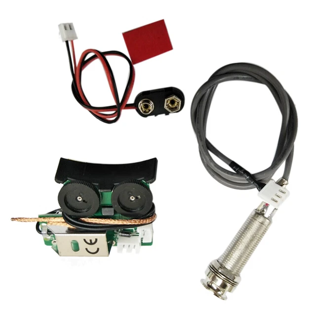 Piezo Tonabnehmer Artec PG402 Tonabnehmer - Piezo Pickup Für 4+2 Split Steg Akustikgitarre Equalizer 3