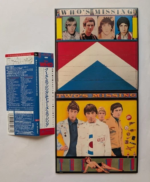 THE WHO WHO'S Missing & Two's Missing 2SHM-CD Japanese Edition Obi