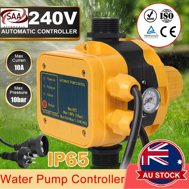 AUTOMATIC ELECTRONIC WATER Pump Controller Pressure Electric Switch ...