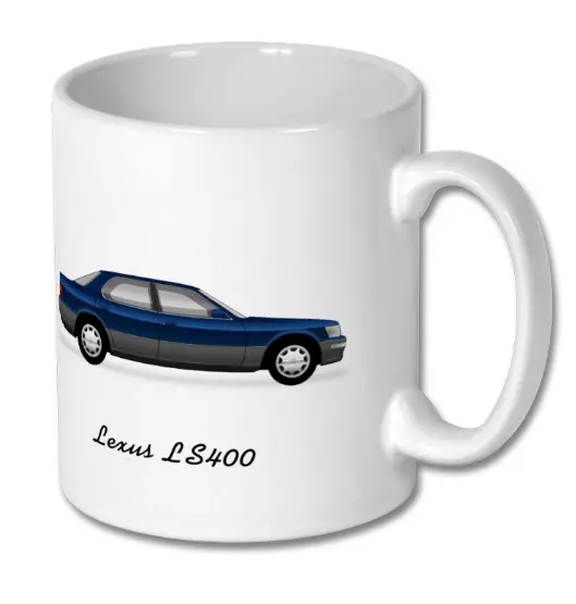 MUG - LEXUS LS400  -- Double Sided Car Art Coffee Mug Tea Cup
