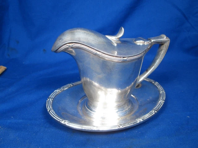 Pullman Company Dining Car Silver 8 Ounce Cremer w/Underliner