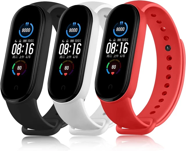 Cinturino Liscio Blu Freddo Per Xiaomi Mi Band 5/6/7 / Amazfit - Foto 3