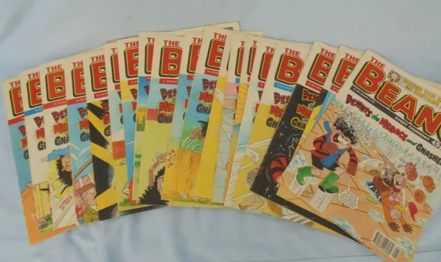 Beano Comic Job Lot Bundle x19 Vintage editions Complete run 3rdJan-9thMay 1998