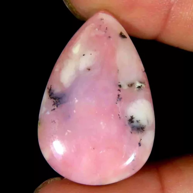 28.20Cts.100%Natural Designer Pink Opal Pear Cabochon 21x33x6mm Loose Gemstone