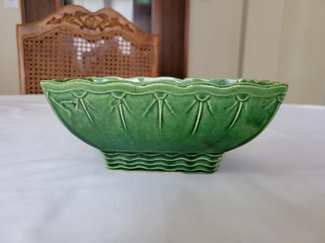 VINTAGE MCM MCCOY Pottery Green Rectangle Planter $24.00 - PicClick