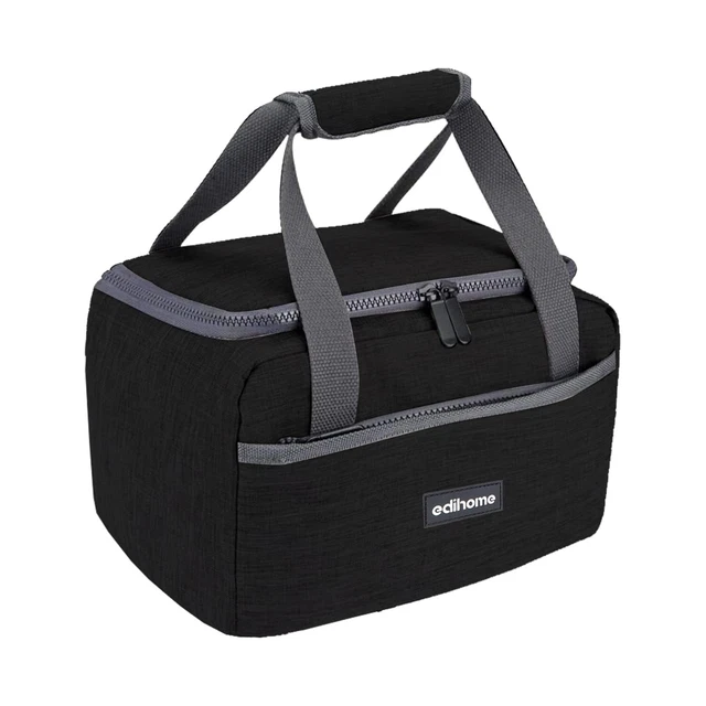 Obics Insulated Lunch and Lunch Bag 20 L Grey Small – Bag, Portable Cooler Box for Office, Camping, Picnic, Travel – Box, Grocery Box, Insulated and Insulated Cooler for 12 Hours