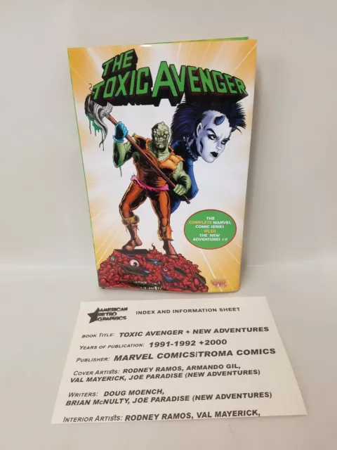 Toxic Avenger (1991) Complete Collection ARG Custom Bound Marvel Comic HC W DJ