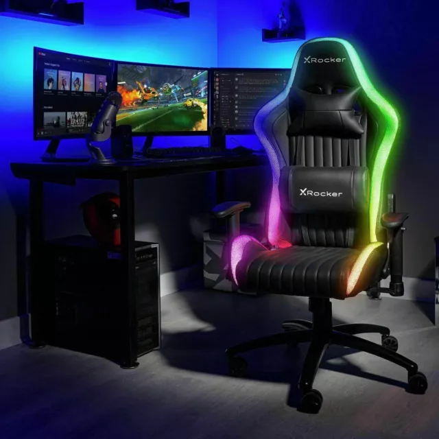 Used X Rocker Alpha RGB Neo Motion LED eSports Gaming Chair - OB1010