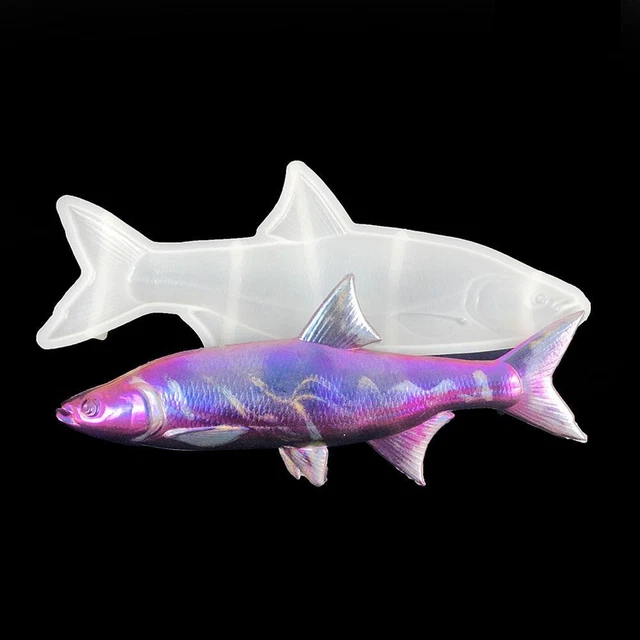 Shark Keychain Epoxy Resin Mold DIY Salmon Key Pendant Pendant 3D Lot A6 W3L9