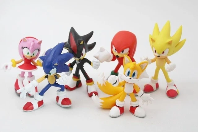 Comansi Action Figure Sonic E Tails - 9 Cm, Personaggio Tails, PVC, Regalo Per Bambini