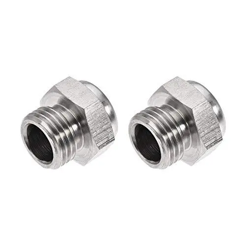 uxcell Exhaust Muffler G1/4 Male Thread Strainer Stainless Steel Breather Pne...