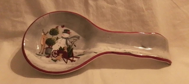 Sullivans Snowman Sidekics Ceramic Spoon Rest