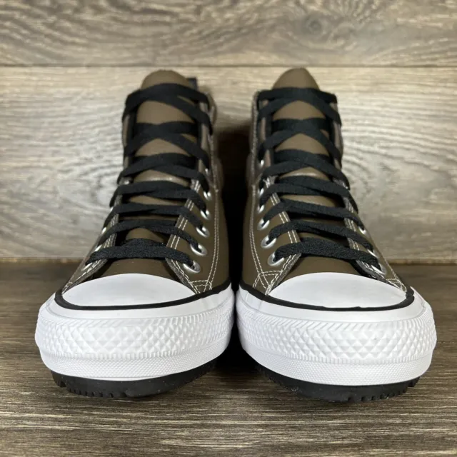 Converse Men's Chuck Taylor All Star Berkshire Brown Fleece Lined Sneaker Boots 3