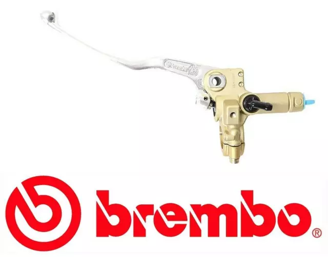 Brembo 13mm Silver Lever Gold Body Clutch Master Cylinder 10506512