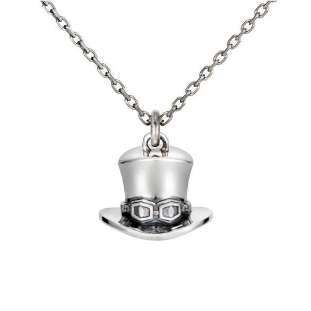 U-TREASURE One Piece Sabo Hat Necklace Silver Accessory Jewelry NONE-114-SV