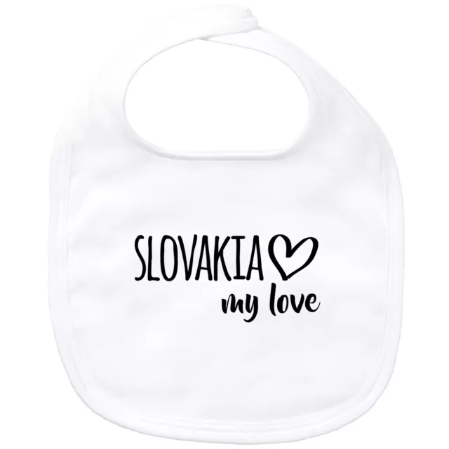 Bavaglino bambino Slovacchia my love idea regalo souvenir compleanno collo di Natale