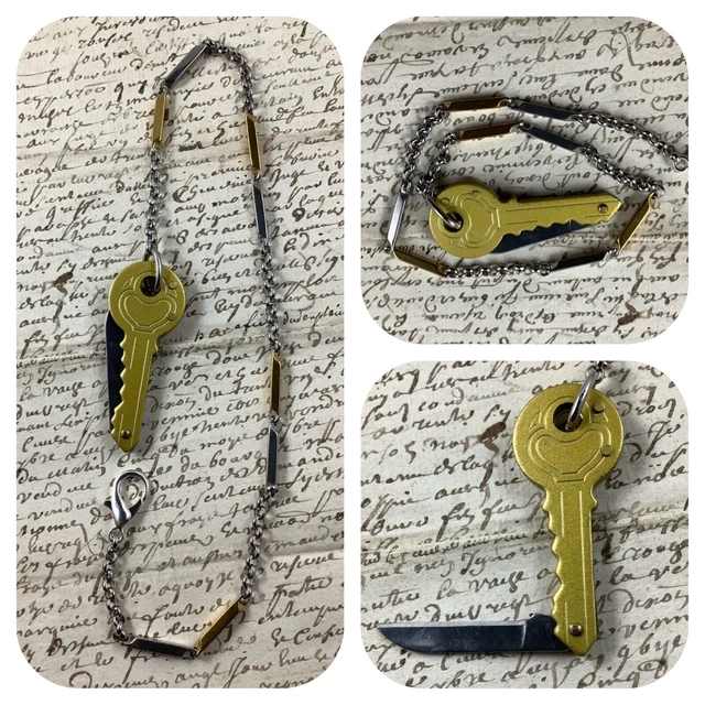POCKET WATCH CHAIN With key Knife Fob 29.99 PicClick