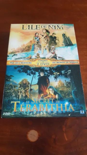 Coffret 2 Dvd " L Île De Nim Et Le Secret De Terabithia "