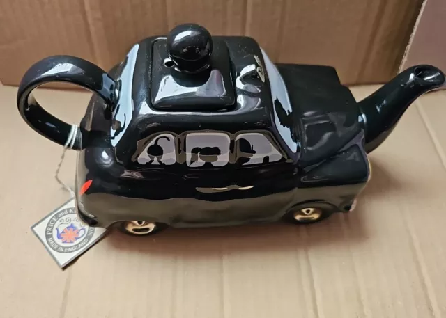 Vintage Price & Kensington Potteries Novelty Teapot. Black TAXI