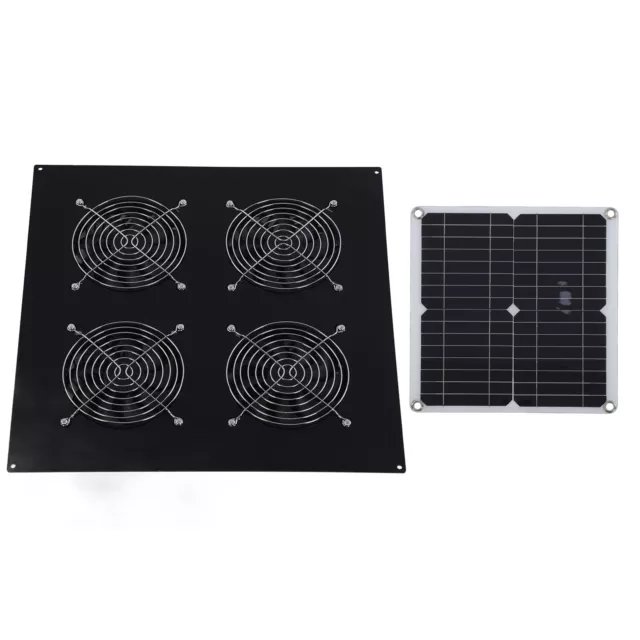 Solar Panel Exhaust Fan Kit 12W IP65 Weatherproof Excellent Ventilation Solar E✈