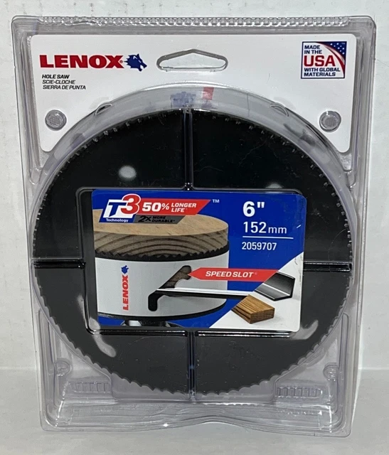 Lenox 2059707 6" Bi Metal Hole Saw NEW