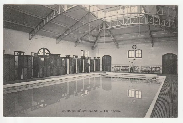 SAINT HONORE LES BAINS - Nievre - CPA 58 - la Piscine