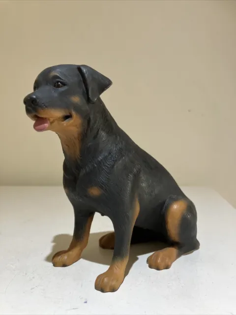 Rottweiler Dog Figurine Repaired